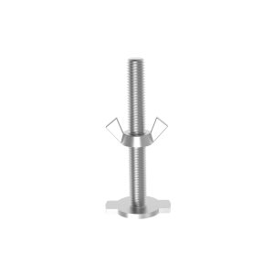 Holding Plate With Threaded Rod And Wing Nut
